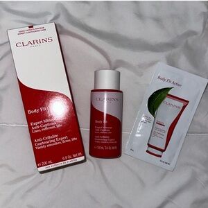 New Clarins Body Fit Active Sample With Full-Size Duo